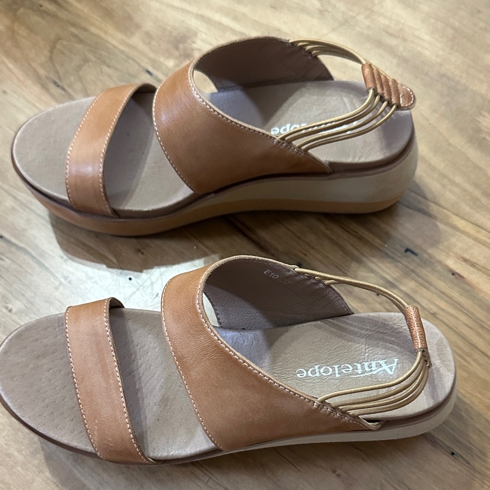 Antelope Tan Leather Sandals